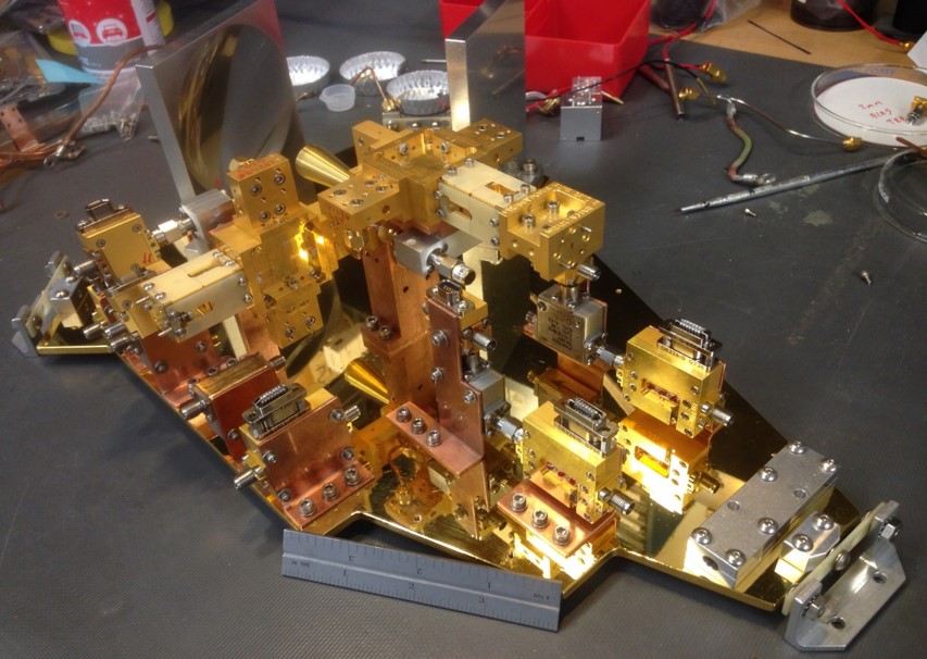 The new 2-millimeter receiver that made it possible to detect organic molecules in the outer reaches of the Milky Way. The new 2-millimeter receiver that made it possible to detect organic molecules in the outer reaches of the Milky Way.